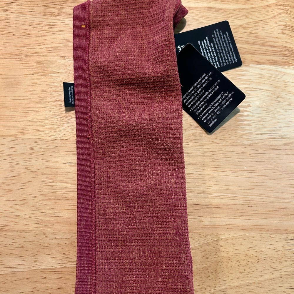 Lululemon Athletica Metal Vent Tech Wide Headband, Red